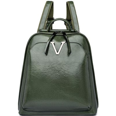 Sac pour Femmes Luxe Cuir Souple Rétro Sac à Dos pour Femmes Texture de Haute Qualité Couleur Unie Simple Cartable pour Femmes