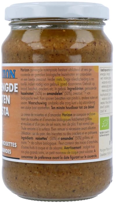 Horizon - Bio Gemengde Notenpasta - 3 x 350 gr - Voordeelverpakking