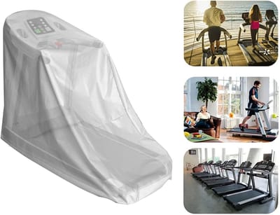 loopband hoes - Waterdichte loopbandhoes - Opvouwbare loopbandhoes - 168*75*135cm - zilver - Stofdichte bescherming voor fitnessapparatuur - Loopbandhoes voor opvouwbare loopband - Training - Sportschool