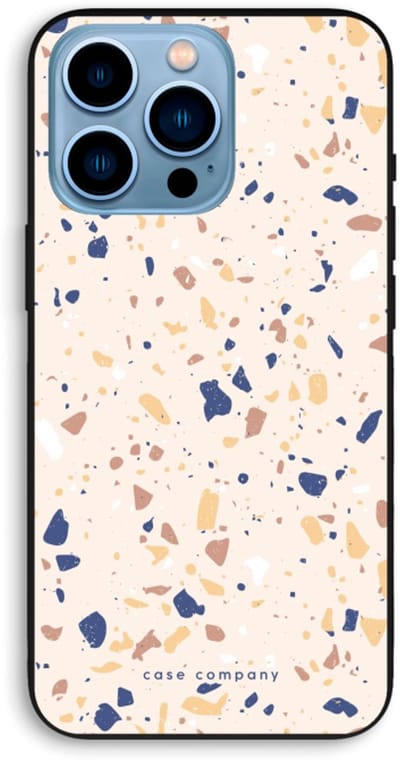 Case Company® - Hoesje geschikt voor iPhone 13 Pro Max hoesje - Terrazzo N°23 - Biologisch Afbreekbaar Telefoonhoesje - Bescherming alle Kanten en Schermrand
