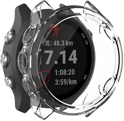 Strap-it TPU Case Transparant – Geschikt voor Garmin Forerunner 645