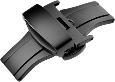 Vervangende Vouwsluiting voor Horlogeband, Geschikt voor 16mm, 18mm en 20mm Breedte, Zwart, Duurzaam en Stijlvol Design