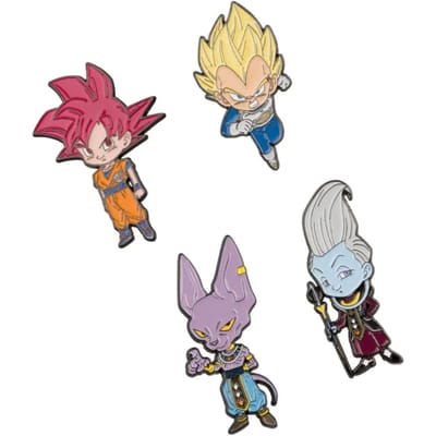 Dragon Ball Super Saga Battle Of Gods 4 Pins Set