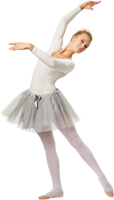 dressforfun - Tutu grijs L/XL - verkleedkleding kostuum halloween verkleden feestkleding carnavalskleding carnaval feestkledij partykleding - 301958