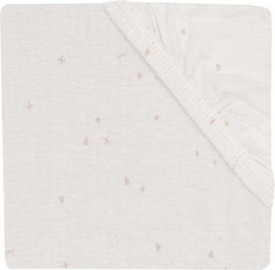 Jollein Twinkling Hoeslaken - 40/50 x 80/90 cm - Jersey - Wild Rose