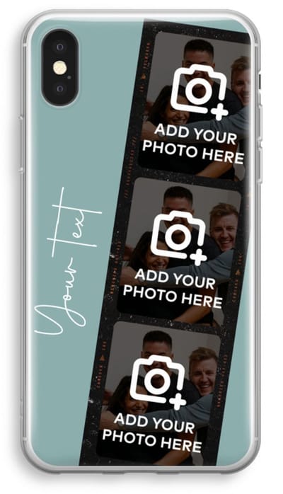 Gepersonaliseerd - Case Company® - Hoesje geschikt voor iPhone XS hoesje - Filmrol N°1 - Soft Cover Telefoonhoesje - Bescherming aan alle Kanten en Schermrand