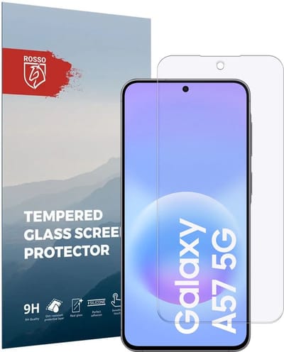 Rosso Screen Protector Geschikt voor Samsung Galaxy A57 | 9H Tempered Glass | Glasplaatje | Beschermlaag | Beschermglas | 9H Hardheid