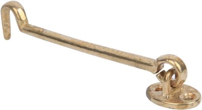 Raamsluitingen Messing - Raamhaken Grendels - Ramen Fixeren - Roestvrij Duurzaam Materiaal - 16 x 5 x 2 cm - Messingkleur