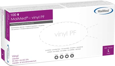 MaiMed Vinyl Poedervrij handschoenen - Maat L