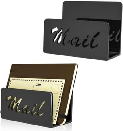 2-Pack Acryl Mail Houders voor Organisatie in Huis of Kantoor