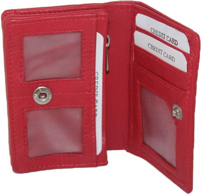 Kleine leren harmonica portemonnee / compleet beursje met soufflé / compact portemonneetje in rood, paars, roze, groen, navy, blauw, zwart leer / 128