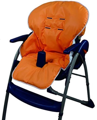 Universele PVC Kinderstoel Bekleding - Aanpasbaar en Verstelbaar in Oranje