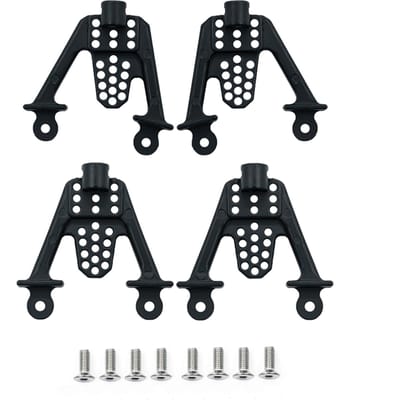Support de tour d'amortisseurs en alliage de zinc pour Axial SCX10 1/10 noir