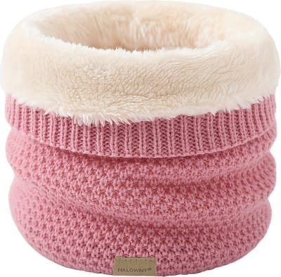 Livano Nekwarmer - Dames - Fleece - Motor - Bandana - Masker - Colsjaal - Sjaal - Gewatteerd - Skiën - Warm - Roze