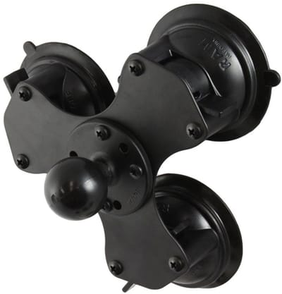 Twist-Lock™ Triple zuignap basis met C-kogel