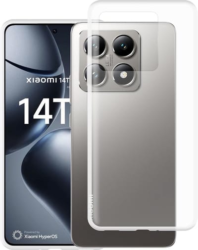 Just in Case hoesje geschikt voor Xiaomi 14T Pro Hoesje Siliconen - Flexibele Case - Transparant