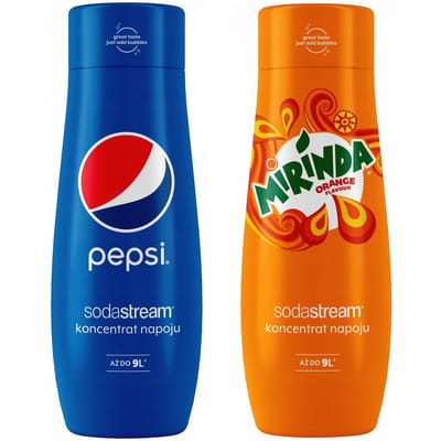SodaStream Serie - Pepsi en Mirinda Concentraten Set - 440ml - Milieuvriendelijk - Voor 9 L Drank