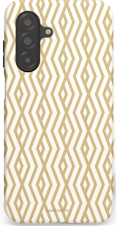 Casetastic Hoesje Geschikt voor Samsung A26 - Stijlvolle Beschermende Duo-layer Case - Art Deco Goud