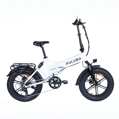 PULUMA EB-FM2.0 Opvouwbare Elektrische Fiets, 48V 15Ah Verwijderbare Batterij, Dubbele Vering wit