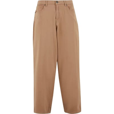 Urban Classics - Tapered Twill Baggy Broek rechte pijpen - Taille, 28 inch - Beige
