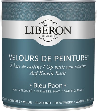 Liberon Velours De Peinture Muurverf - Mat - Bleu Paon - 0,5l