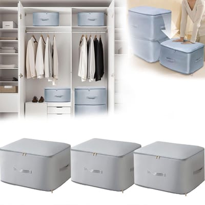 Dailygoods- Kofferorganizer 3 Stuks - Ruimtebesparende Organizer - Compressieverpakking - Opbergtas voor Kleding - Dichte Keperstof - 60 x 54 x 42 cm