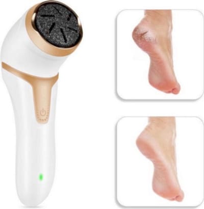 Elektrische Eelt verwijderaar - Dode huid verwijderaar - Eeltvijl - USB Oplaadbaar - Voetvijl - Draadloos - Waterdicht - pedicure en voetverzorging - Wit/Zilver