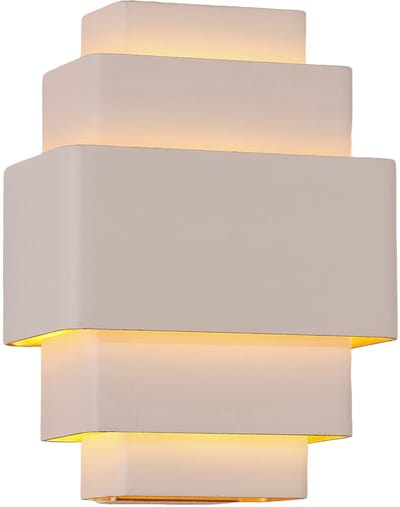 Artdelight - Wandlamp Layers B 20 cm wit goud
