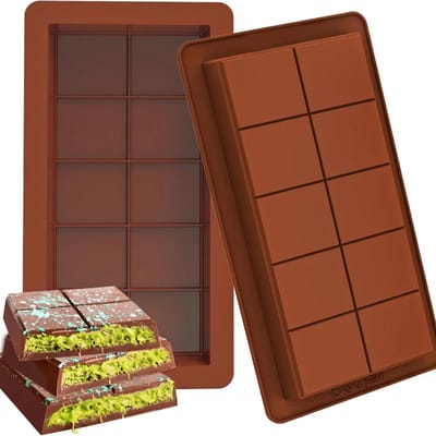 Dubai Chocoladereepvorm Siliconen repen Afbreek wasmeltvorm Gemakkelijk los te maken Rechthoek Duurzaam voor eiwit en energie Handgemaak
