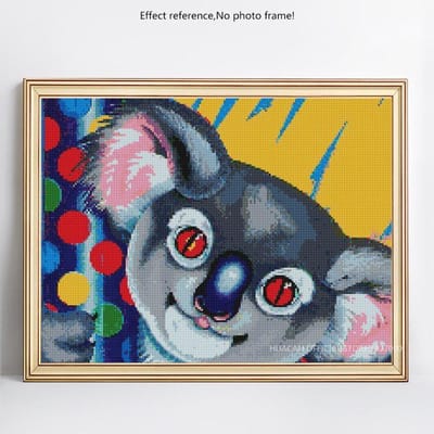 5D DIY diamant borduurwerk verkoop Koala volledige ronde strass diamant schilderij 20X30CM