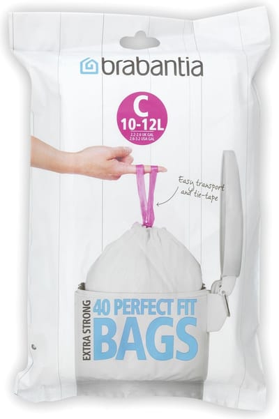 Brabantia Perfect Fit Afvalzakken - 10/12 l - Code C - 40 stuks
