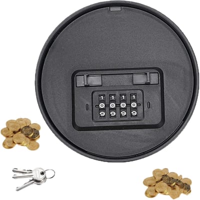 Sleutelkluis Cijferslot - Veiligheidsbox Opbergkluis - Waardevolle Spullen - Robuust Combinatieslot - 5.8x12x5.8 cm - Zwart