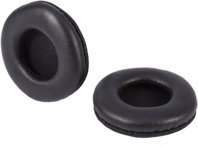 Vervangende Oorkussens voor Hoofdtelefoon - 95mm Zachte PU Leren Oorkussens met Schuim voor Comfort en Geluiddemping, Zwart