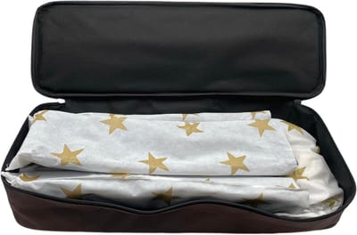 Rummyset Kunststof - Romme Okey Spel - Gezellig Spelen - Stevige Draagtas - 38x8cm - Beige