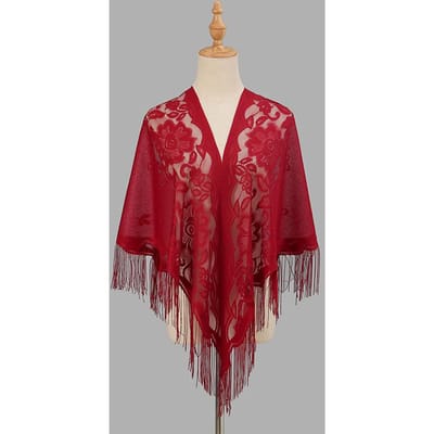 Nieuwe Lurxe Lace Vrouwen Sjaal Sjaals Franje Effen Pashmina Stola Bufandas Moslim Hijab Sjaal Feest Sjaal red