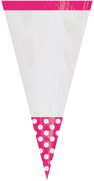 Amscan Feestzakjes Polkastip 24,7 Cm 10 Stuks Roze