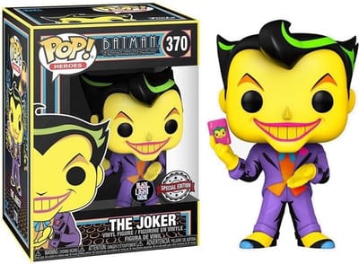 Funko Pop! DC Comics: Batman the Animated Series - The Joker #370 Black Light Special Edition