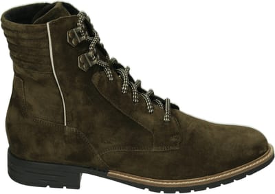 Durea - 9776 H - Hoge sneakersVeterlaarzenDames veterschoenenDames sneakersHalf-hoge schoenen - Kleur: Groen - Maat: 37