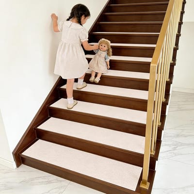 Traptapijt Set - Trapmatten Antislip - Veilig Trap Lopen - Zelfklevend Herbruikbaar - 5 Stuks 20x58cm - Donkergrijs