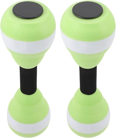 Watergewichten voor zwembad-oefeningen: EVA waterhalters voor waterfitness, handstangoefeningen en zwemtraining - set van 2 groen