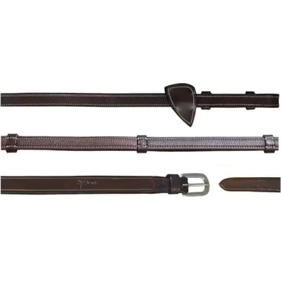 Kentucky - Teugels 1/2’’ met leren handgreep WO coll, Cob/bruin