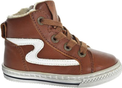 Develab - 45667 - Half-hoogJongensKindersneakers - Kleur: Cognac - Maat: 29