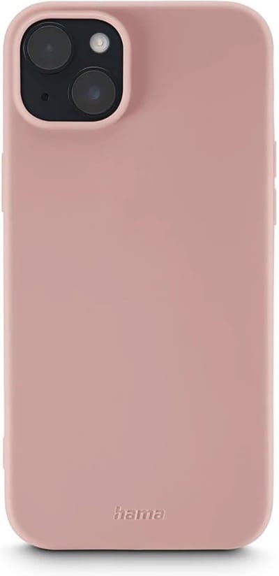 Hama Finest Feel Cover Hoesje geschikt voor iPhone 15 Plus - Zijdezacht afwerking - Krasbestendig - Nude