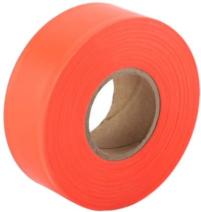 MTTproducts- Markeringstape hoge zichtbaarheid - PVC - 45 m/147,64 ft - Weerbestendig - Kleurvast - 2,5 cm breed - Markeringlint