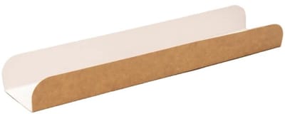 Papieren Stokbrood Dienblad sandwich broodjesverpakkingen Kraft 300mm x 61mm x32mm - 100/stuks