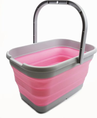 La'Moussawi ® Handige Opvouwbare Rechthoekige Emmer 12L Met Compacte Opslagoptie