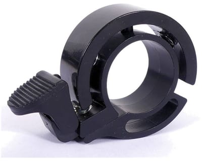Rieba® Fietsbel Universeel - Met Veerklepel - Binnendiameter 22 mm - Bel Fiets – Zwart