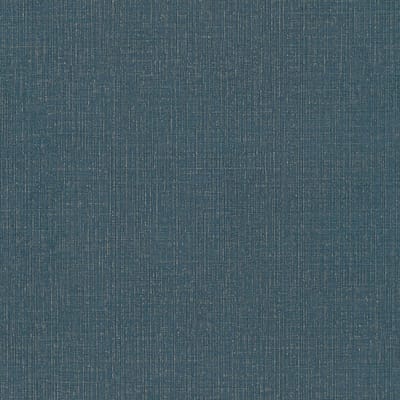 Uni kleuren behang Profhome 386944-GU vliesbehang hardvinyl warmdruk in reliëf licht gestructureerd in used-look mat blauw goud petrol 5,33 m2