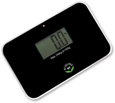 Reis Weegschaal - Compacte Personenweegschaal - Gezondheid Bijhouden - Directe Weergave - 150 kg - Zwart