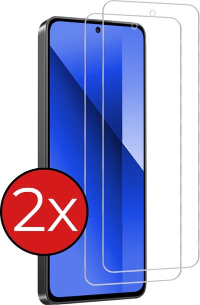Screenprotector - 2 Stuks - Geschikt voor Xiaomi Redmi Note 13 4G - Extra Sterk - Beschermglas - Gehard Glas - Tempered Glass - Screen Protector